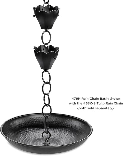 Large Aluminum Rain Chain Basin - by Good Directions