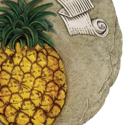 Spoontiques - Garden Décor - Pineapple Stepping Stone - Decorative Stone for Garden