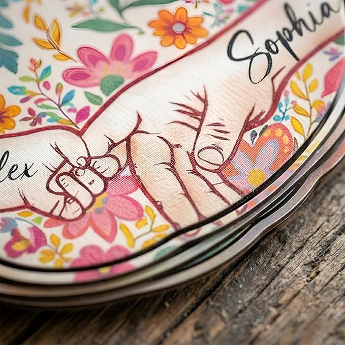 Personalized Mother's Day Wind Spinner for Mom Grandma, Mama Grandma Gifts Mothers Day Christmas, Floral Garden Decor Gift, Outdoor Yard Hanging Ornament 4