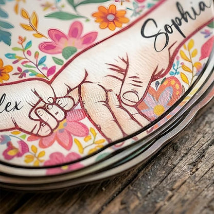 Personalized Mother's Day Wind Spinner for Mom Grandma, Mama Grandma Gifts Mothers Day Christmas, Floral Garden Decor Gift, Outdoor Yard Hanging Ornament 4