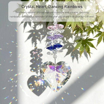 Dog Memorial Gift - Crystal Suncatcher for Loss of a Dog, Pet Loss Sympathy Gift & Remembrance Keepsake