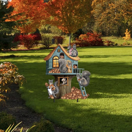 Briarwood Lane Fall Welcome to The Nut House Metal Art