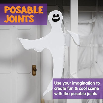 JOYIN Halloween Tree Wrap Ghost Decoration Outdoor, Smiling Hanging Ghost Decorations for Halloween Lawn, Tree Decor, Party Supplies