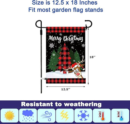 Pating Seasonal Garden Flags Set of 12 Double Sided 12 x 18 Inch, Small Yard Flags for Outside, Christmas Halloween Easter Valentine's Day Outdoor Decor, Holiday Garden Decorations for All Seasons
