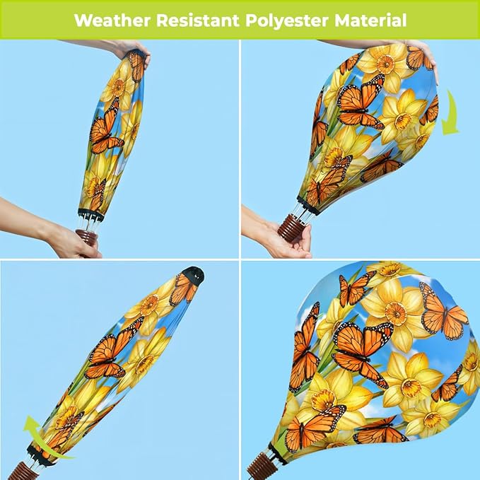 Briarwood Lane Monarch Butterflies Hot Air Balloon Spinner