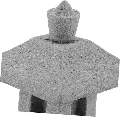 POPETPOP 15pcs Miniature Figurine Garden Pavilion Realistic Sandstone Ornaments for Landscaping for Bonsai Home Decoration