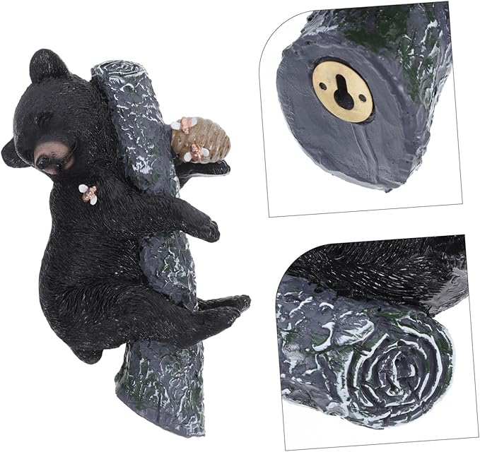 Resin Statue Durable Outdoor Decor Lifelike Garden Figurine for Tree Hanging Table Display Weather Resistant Art Sculpture for Nature Lovers