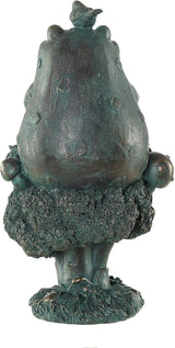 Topadorn Frog Statue Zen Garden Figurines for Home and Garden Decor, Garden Decoration Resin Statuary Yoga Frog, Dark Green