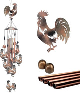 Chicken Wind Chimes for Outside,Metal Windchimes,Chicken Easter Gifts for Women/Men,Wind Chime Garden Decor Outdoor,Memorial/Housewarming/Birthday/Festival Gifts,Front Yard Decor