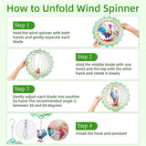 Wind Spinners Outdoor, FACIACC Rooster Metal 3D Hanging Garden Decor, 12-inch Stainless Steel Wind Spinner with Tail Spinner, Wind Sculptures for Indoor Patio Lawn Yard, Ornament Gift for Women/Men