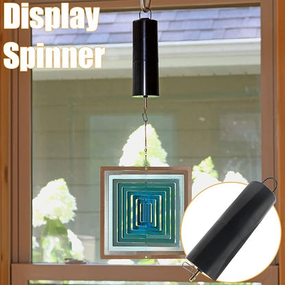 3pcs Wind Spinner Motor, Hanging Rotating Display Spinner Motor, Black Outdoor Hanging Wind Spinners for Yard, Garden, Lawn Decoration