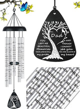 Bereavement Memorial Sympathy Gifts for Loss of Dad Father, Memorial Sympathy Wind Chimes for Loss of Father Sympathy Gift, in Memory of Dad Loved One Gifts Ideas
