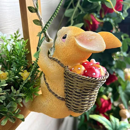 Climbing Rabbit Tree Hugger Garden Bunny Statue Resin Animal Sculpture Yard Decor for Outside, Funny Tree Climber Figurine Outdoor Patio Lawn Ornaments (Rabbit)