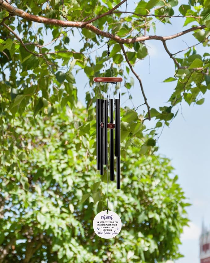 BeauGift Gifts for Mom, Wind Chimes Mom Birthday Gifts from Child Daughter Son, Mothers Day Windchime Gift, Home Decor Keepsake for Moms, Mama, Stepmom, Mother in Law