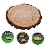 Happyyami 1pcs Garden Decorative Wooden Paver Outdoor Easy DIY Adds Natural Beauty