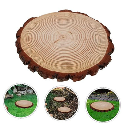 Happyyami 1pcs Garden Decorative Wooden Paver Outdoor Easy DIY Adds Natural Beauty