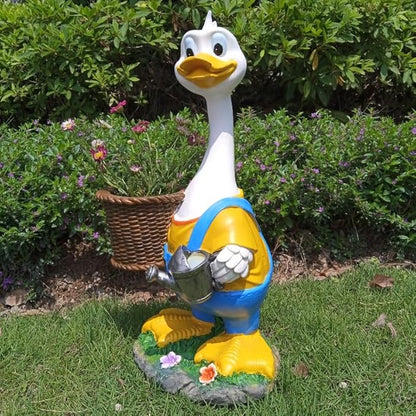 Couple Duck Garden Statue Duck Succulent Plant Flower Pot Goose Flower Pot Sculpture Indoor and Outdoor Art Decoration Courtyard Terrace Balcony Living Room Office Decoration Festival Gifts