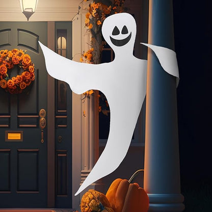 JOYIN Halloween Tree Wrap Ghost Decoration Outdoor, Smiling Hanging Ghost Decorations for Halloween Lawn, Tree Decor, Party Supplies