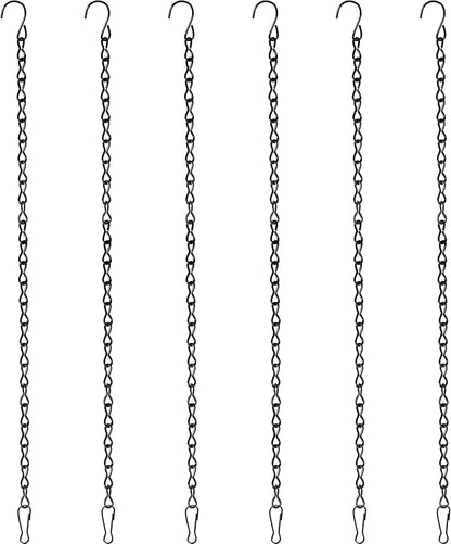VRSS Hanging Chains for Hanging Planter Basket Bird Feeder Lanterns Ornaments Wind Chimes Billboards DIY Crafts (19 inch 6pcs)