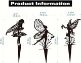 Decorative Garden Stakes, Fairy Garden Statues for Home and Garden (3)