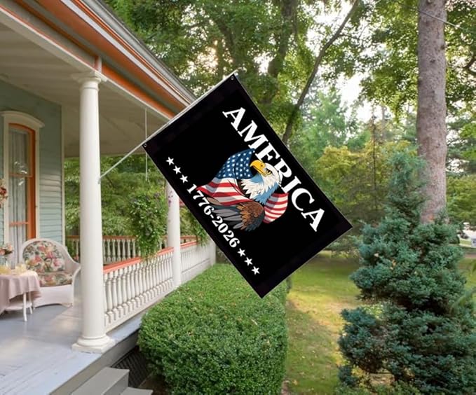 250 Years Of Freedom Black Flags 6X10Ft, 1776-2006, 250th Birthday Flag, Double Side Printed, Men Women Banner,Vibrant Colors, Double Stitched with 2 Brass Grommets, Bar Garden Street Decoration, GYM, Office Decor,Indoor Outdoor Use,Gifts. (6X10FT)