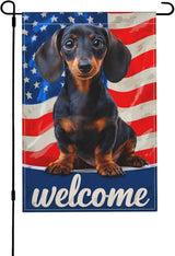 Dog Garden Flag Seasonal Double Sided 12 x 18 Inch Small Yard Flag for Indoor Outdoor Decor Holiday All Seasons
