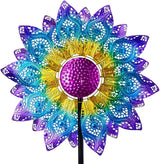 Large Wind Spinners Outdoor,Wind Spinner for Yard Metal Wind Sculptures & Spinners 82.8 Inch Windmill Kinetic Yard Art for Patio,Lawn & Garden Decor