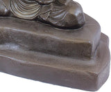 Emsco Group 92220 Lightweight Meditating Buddha Garden Statue, 24", Bronze