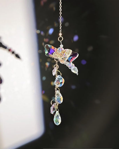 Hanging Prism Dragonfly Sun Catchers Indoor Window Rainbow Maker Sparkling Crystal Decor Sunlight Suncatcher