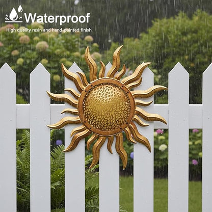 Metal Sun Wall Art 22" Large Outdoor Wall Decor Unique Metal Wall Hanging Outside Decoration for Indoor and Outdoor,Yard,Patio,Garden, Home,Bedroom and Farmhouse, Thoughtful Gift, Housewarming Gift
