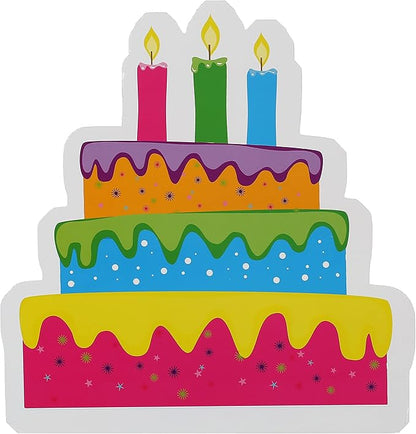 Happy Birthday Yard Signs with Metal Stakes, 17" Letters, Weather Resistant