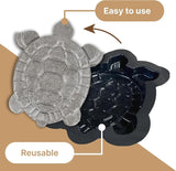 Turtle Shape Stepping Stone Mold – Reusable DIY Concrete Mold for Garden Pathways, Easy to Use, Turtle Garden Decor