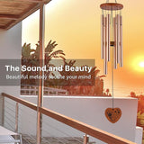 AMBOBE Gifts for Mom, Birthday Gifts for Mom from Daughter Son, Mother Birthday Gift - Mother’s Day, Thanksgiving, Christmas Sentimental Keepsake Present, 32 Inch Moms Wind Chimes with Gift Box