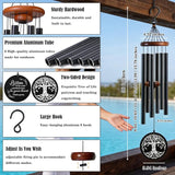 36 Inch Memorial Wind Chimes for Loss of Loved One - Deep Tone, Durable Metal Sympathy Wind Chimes for Outside, Outdoor Decor, Garden Patio Porch Yard Home, Meaningful Gift for Mom Women Housewarming