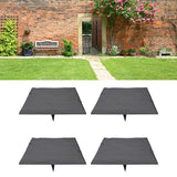 Stepping Stone with Ground Stakes Polypropylene Resin Weatherproof Garden Decor Stepping Stone for Lawn Outdoor Decorative Landscape Pathway (Gray)