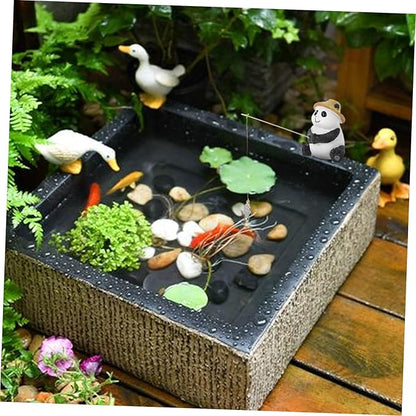Milisten 1pc Decor Animal Statues for Garden Landscape Sculpture Outdoor Animal Decor for Balcony