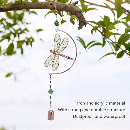 Dragonfly Wind Chimes, Dragonfly Ornaments Hanging Decorate Window Hanging Ornaments for Patio, Garden, Backyard or Porch