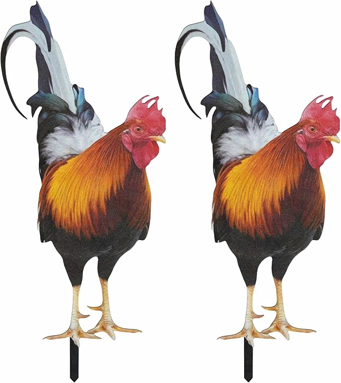 Cemetery Decorations for Grave,Chicken Decoration, 2 Pack Grave Decorations for Cemetery (Chicken Decoration, 2 Pack)