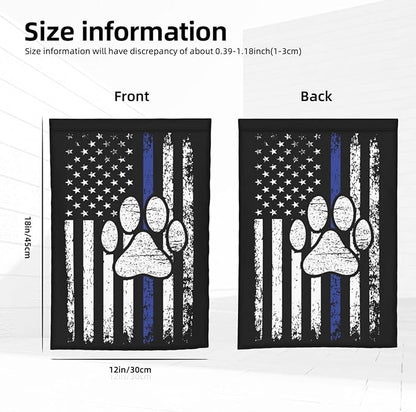 American Police Dog Garden Flag Police K9 Flag Double Sided Vertical 12×18 Inch Banners Double Sided For Lawn Patio Yard Garden Home Outdoor Decor -1