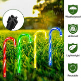 20PCS Replacement Stakes for Christmas Candy Cane Lights Outdoor,Plastic Light Stakes,Used to Maintain Candy Cane Pathway Lights,0.61X9 Inches(Black)