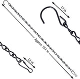 VRSS Hanging Chains for Hanging Planter Basket Bird Feeder Lanterns Ornaments Wind Chimes Billboards DIY Crafts (19 inch 6pcs)
