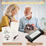 40th Anniversary Wind Chimes Gifts for Men Women,Romantic 40 Year Anniversary for Couples, Wife, Husband, Parents, Friends, 40th Wedding Gifts Idea of Happy Anniversaries Decorations,Black