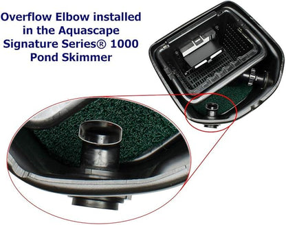 Aquascape 29149 Signature Series Skimmer 6.0 & 8.0 Overflow Elbow for Pond Water Feature Waterfall Landscape and Garden