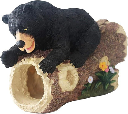 Bear Statue Gutter Downspout Extensions Decorative, Rain Gutter Downspout Splash Block Extender Cover, Gutter Extender Diverter Fit for 2" × 3" Downspouts