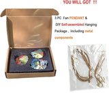 Crystal Prism Pendant DIY Suncatcher, Fan-Shaped Hanging Crystal Prism suncatchers for Window, Car, Garden & Home Décor,