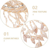 Kisangel 1Pc Seashell Conch Wind Chimes, Hanging Shell Wind Chime Creative Natural Pendant for Home Decor,Random Shape (White)