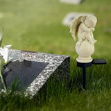 for Angel Lights Solar Stake for Garden, Decorative Stake Light Solar Angel Garden Decor, Waterproof Outdoor Figurine Lights, Angel Statues Light fit Cemetery, Grave, Lawn, Patio, Pathway