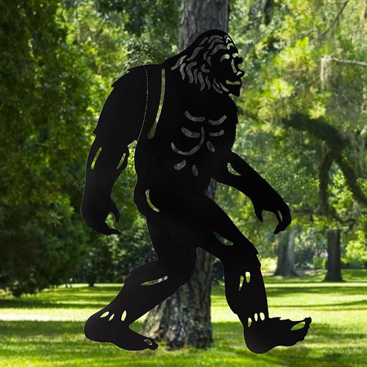 Bigfoot Outdoor Garden Decor, 6.6ft Bigfoot Outdoor Statues Metal Yard Art, Big Foot Sasquatch Birthdays Gifts for Men Women Dad Boys for Patio, Backyard Decorations