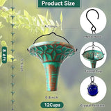 Bronze Funnel Rain Chain 8.6 FT, Decorative Metal Rain Catcher with 12 Cups, Gutter Downspout Replacement
