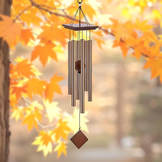 39" Deep Tone Large Wind Chimes for Outside Clearance, Memorial Sympathy Wind Chimes Outdoor for Porch Garden Yard Decor Patio,Sympathy Gifts for Loss of Loved One,Dark Brown